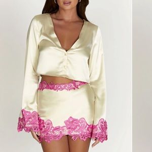 Meshki Niamh Crop Top Nude